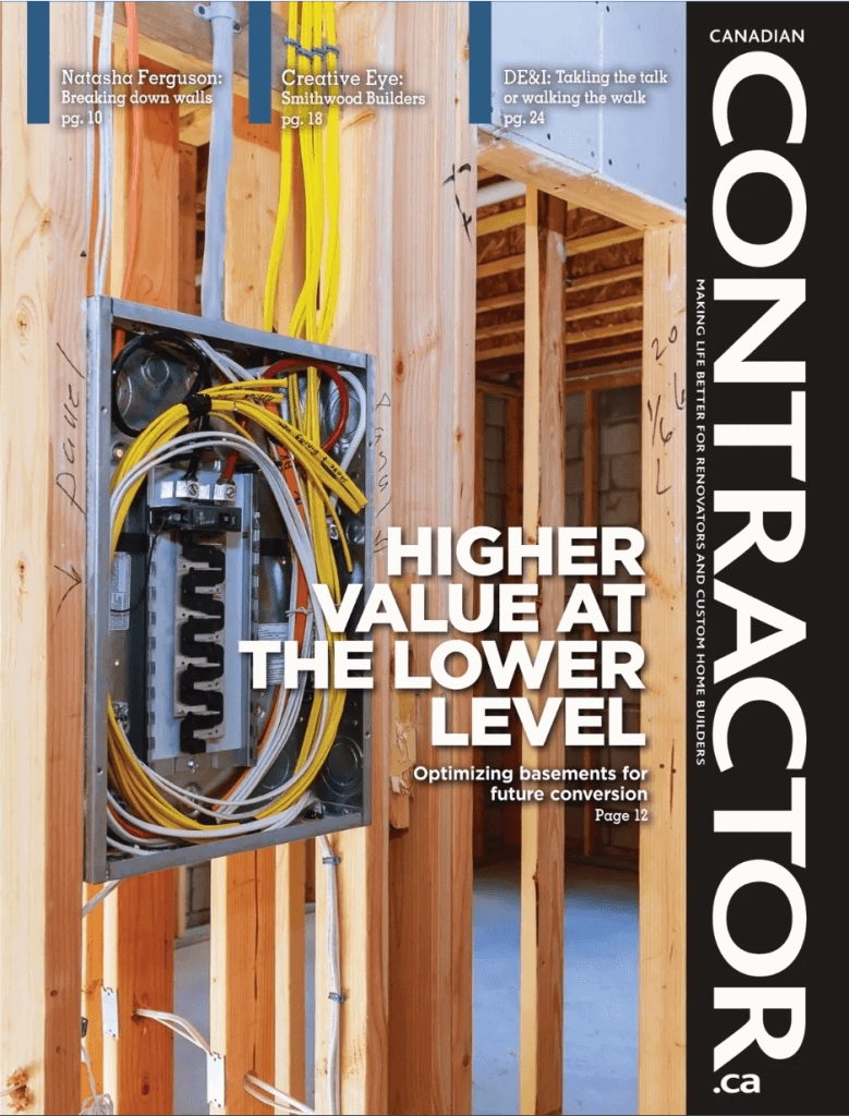 Canadian Contractor Article | Higher ROI basement renovations