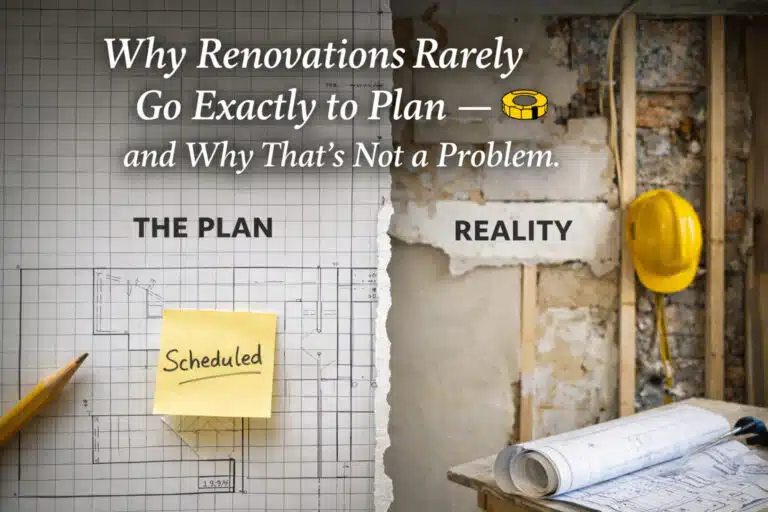 Why Renovations Rarely Go Exactly to plan