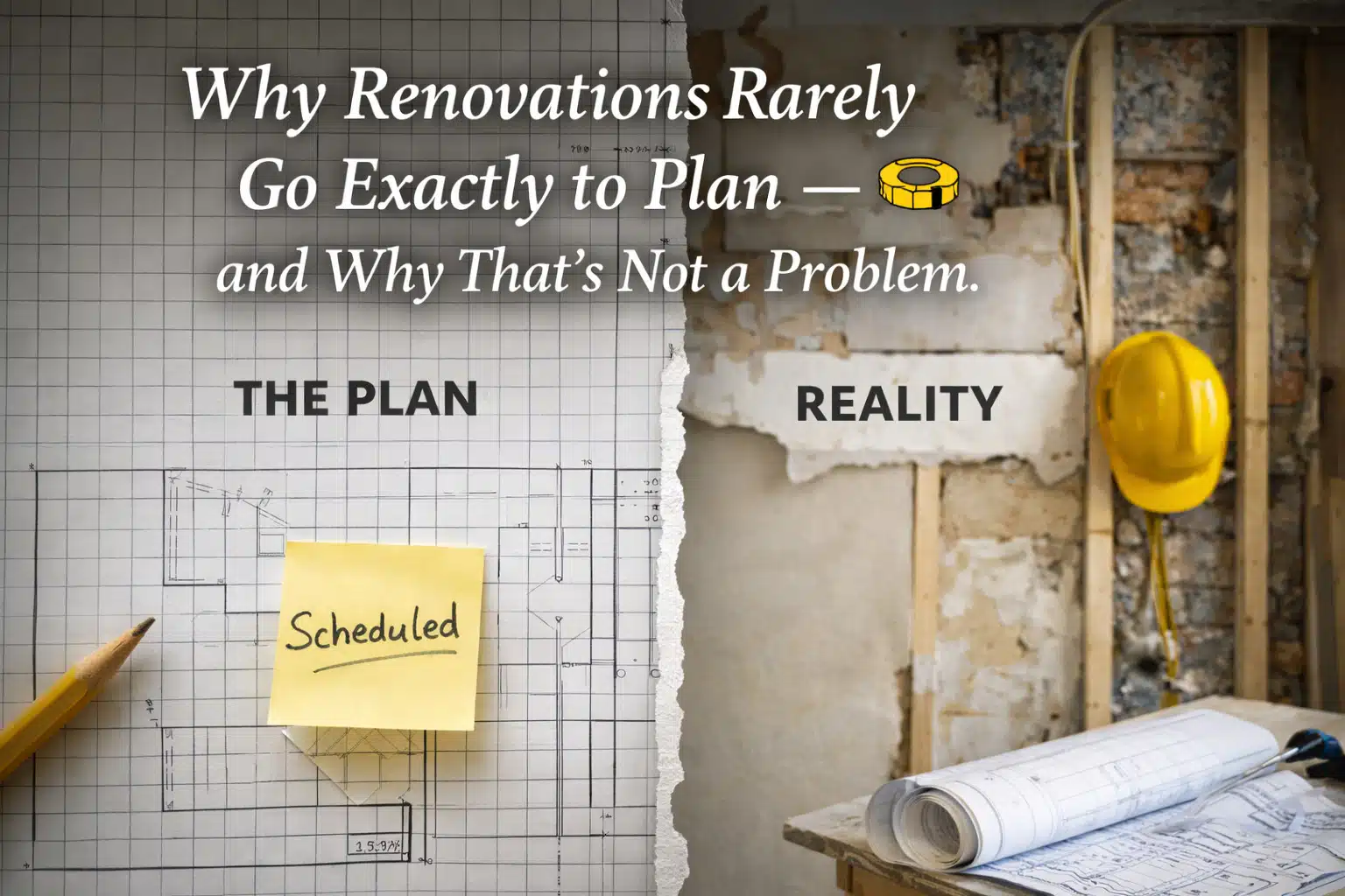 Why Renovations Rarely Go Exactly to plan