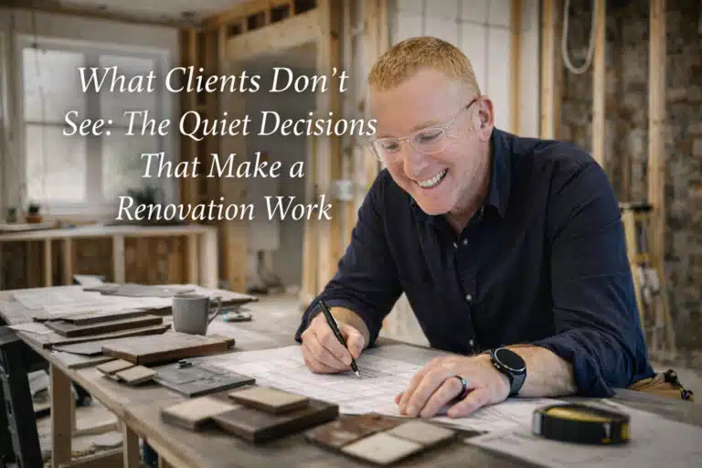 Woodsmith Construction Chris handles details